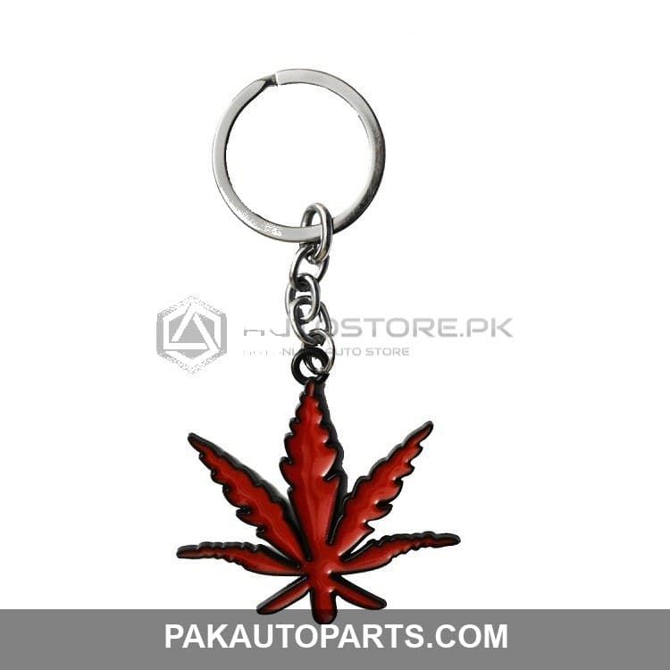 Red Weed Key Chain