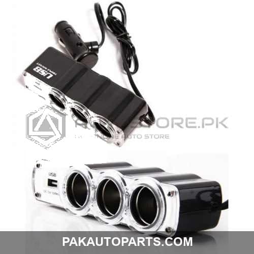3 Socket with 1 USB