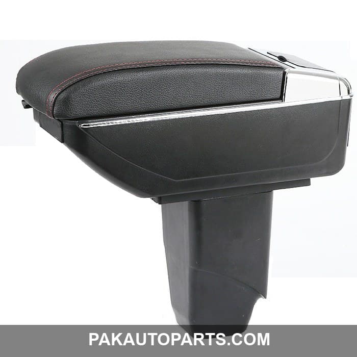 Arm Rest Leather with Chrome