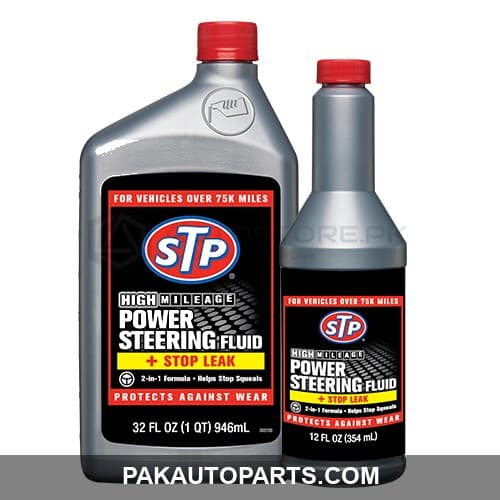 STP High Mileage Power Steering Fluid + Stop Leak