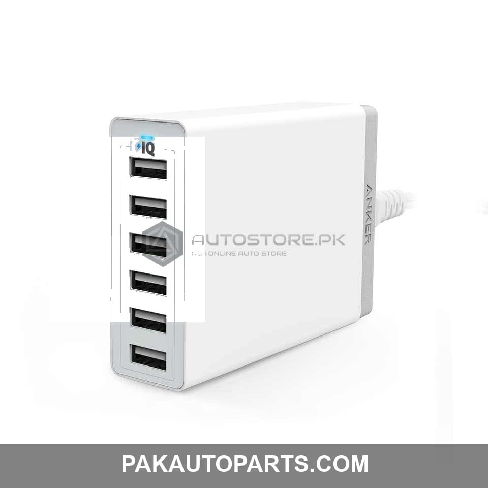 Anker PowerPort 60W 6 Port Charger - White