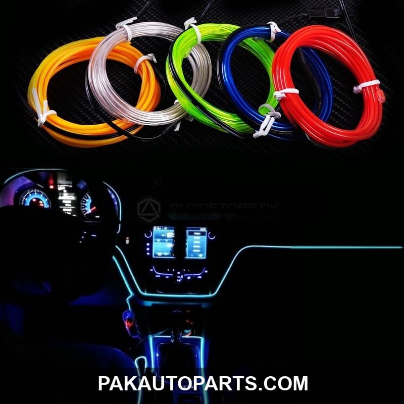 Flexible Neon EL Glow Wire for Interior / Dashboard 2M