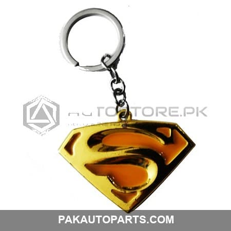 Superman Yellow Metal Key Chain