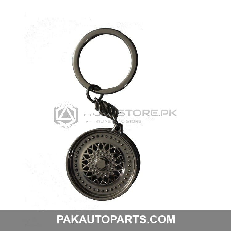 Sliver Wheel Metal Key Chain