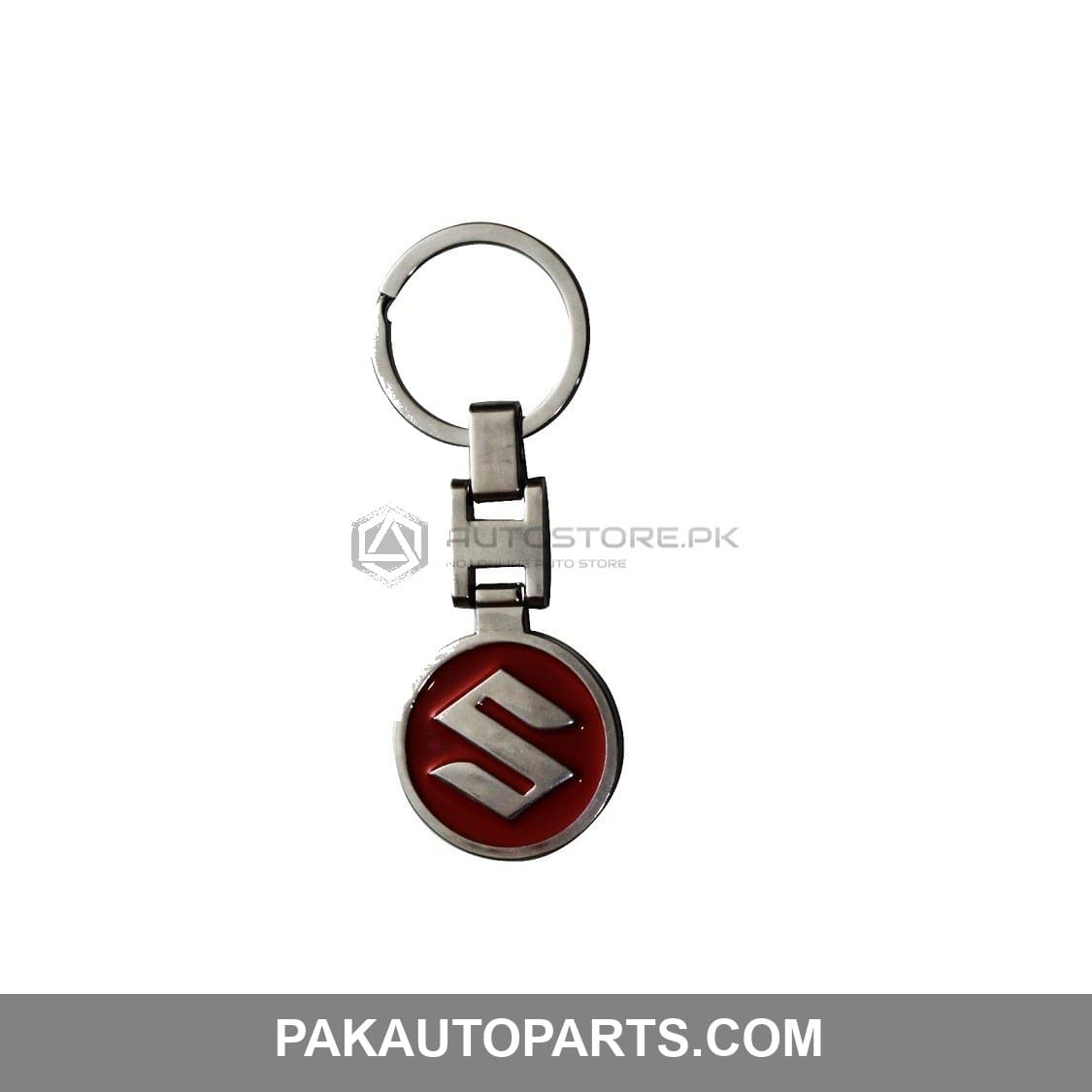 Red Suzuki Metal Key Chain