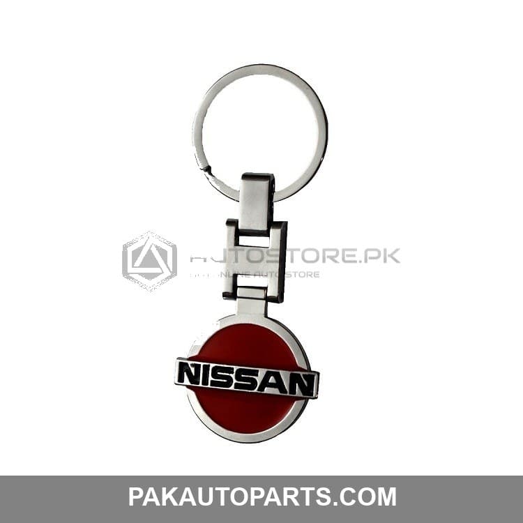 Red Nissan Metal Key Chain