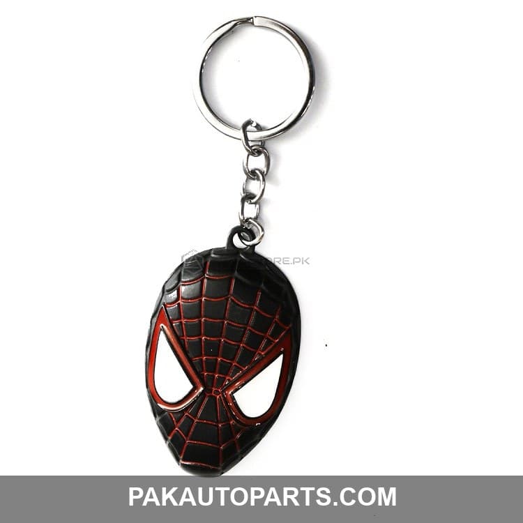 Red and Black Spiderman Metal Key Chain