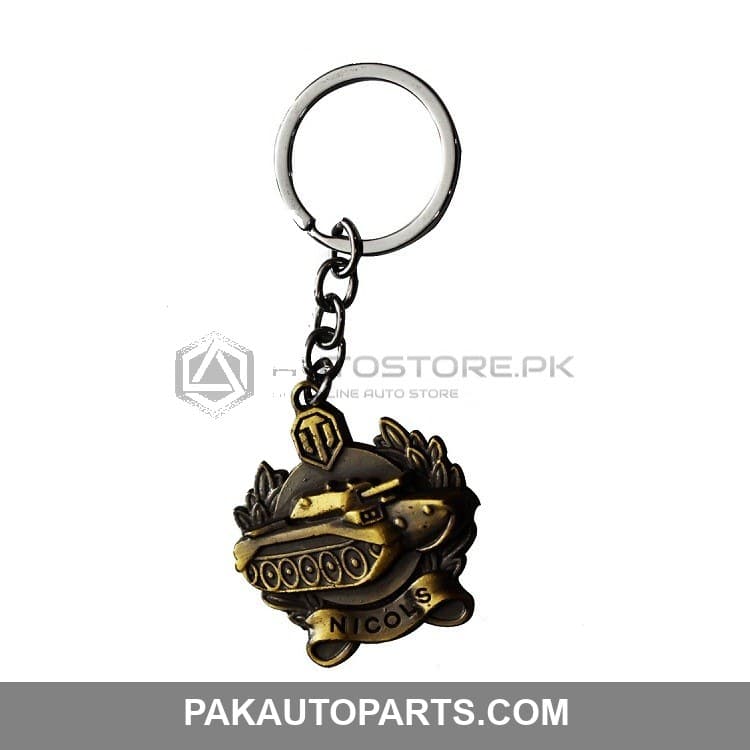 Gold Nicolas Metal Key Chain