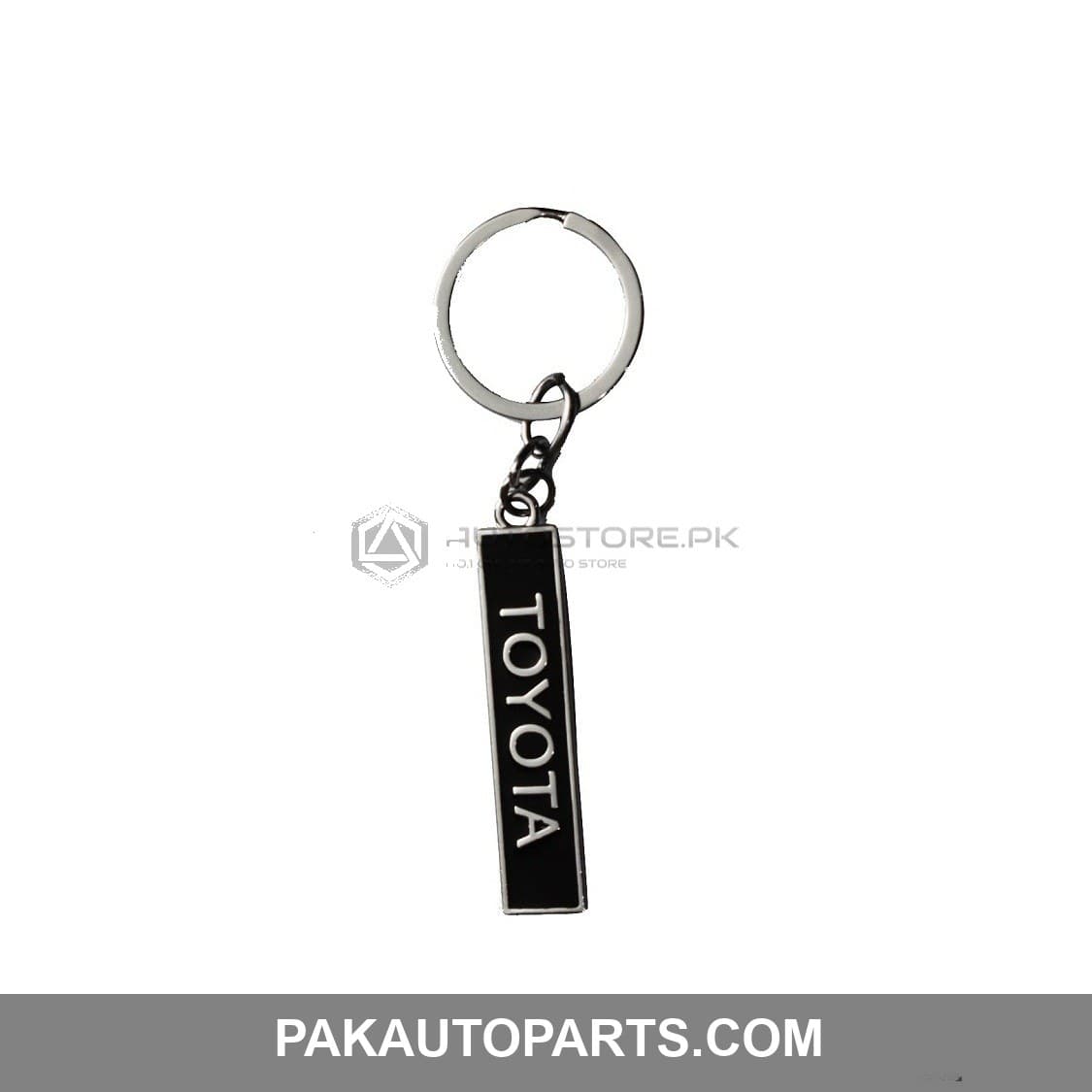 Black Toyota Metal Key Chain
