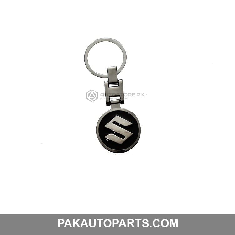 Black Suzuki Metal Key Chain