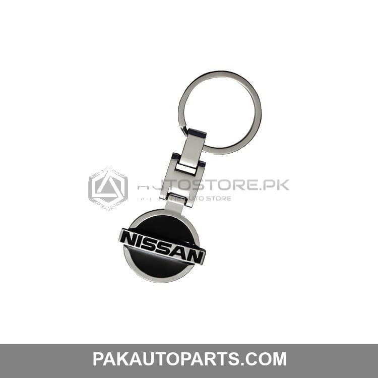 Black Nissan Metal Key Chain