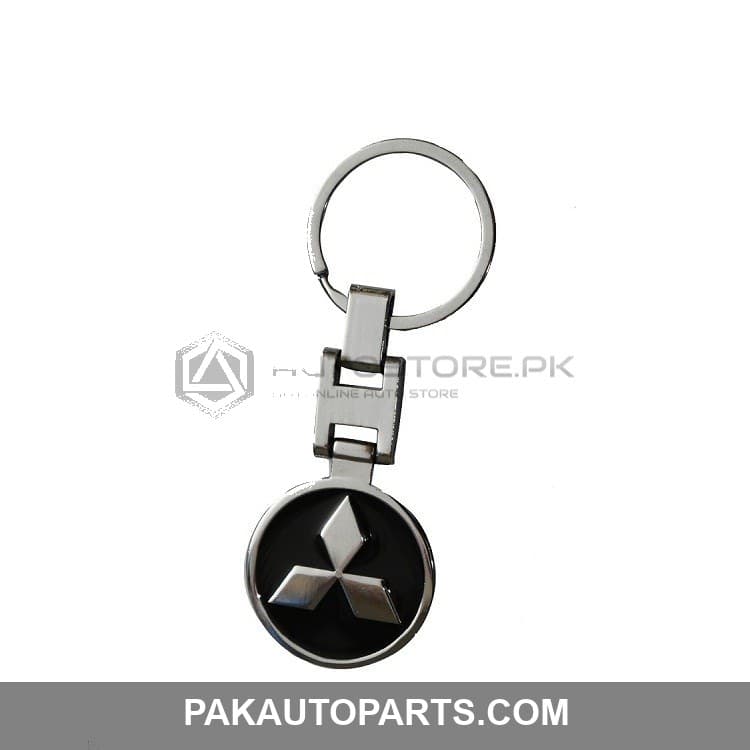 Black Mitsubishi Metal Key Chain