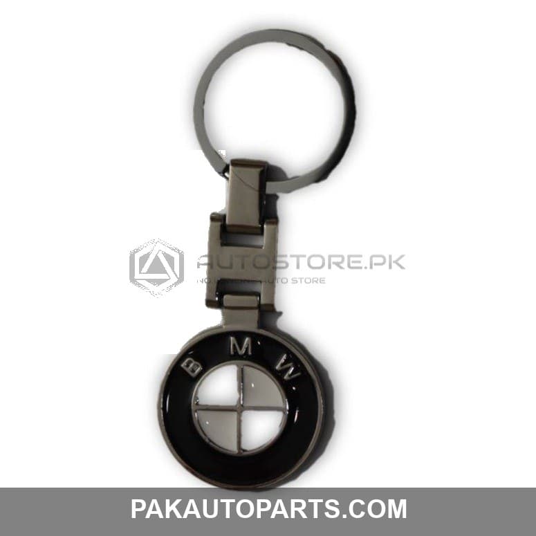 Black BMW Chrome Metal Key Chain