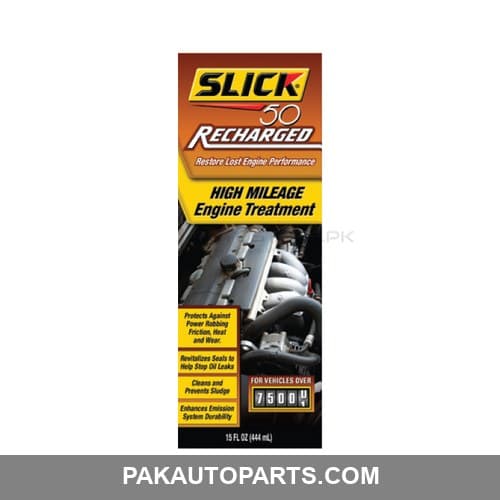 SLICK 50 SUPER CHARGED HIGH MILEAGE ENGINE TREATMENT 444ML