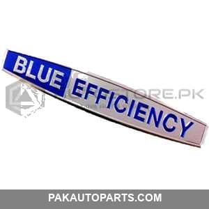 Blue Efficiency Metal Monogram Chrome Blue
