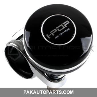 Steering Knob Black and Silver