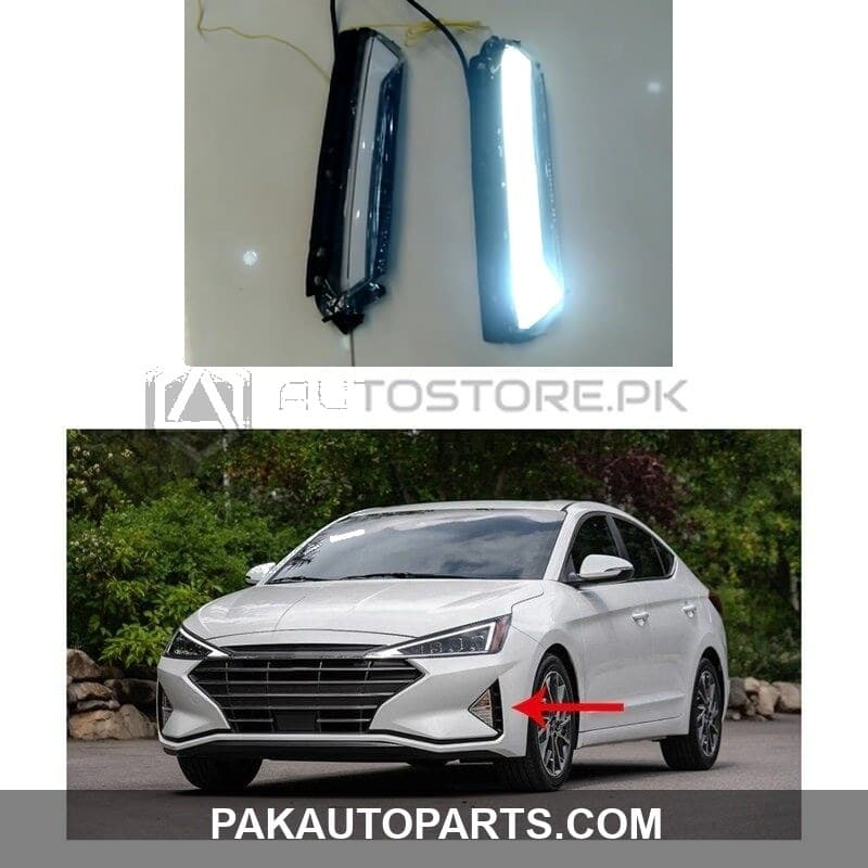 Hyundai Elantra LED Corner Bumper Front DRLs V2 2020-2021