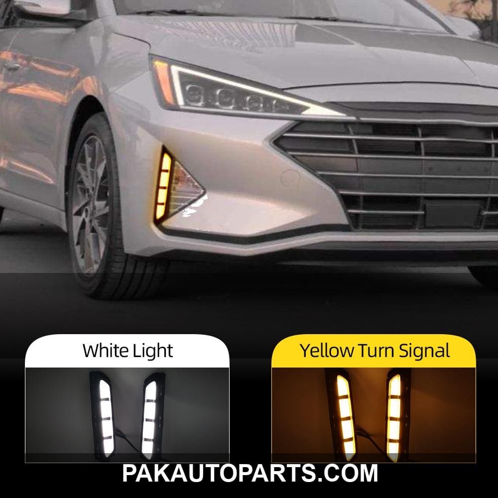 Hyundai Elantra LED Corner Bumper Front Drls 2020-2022