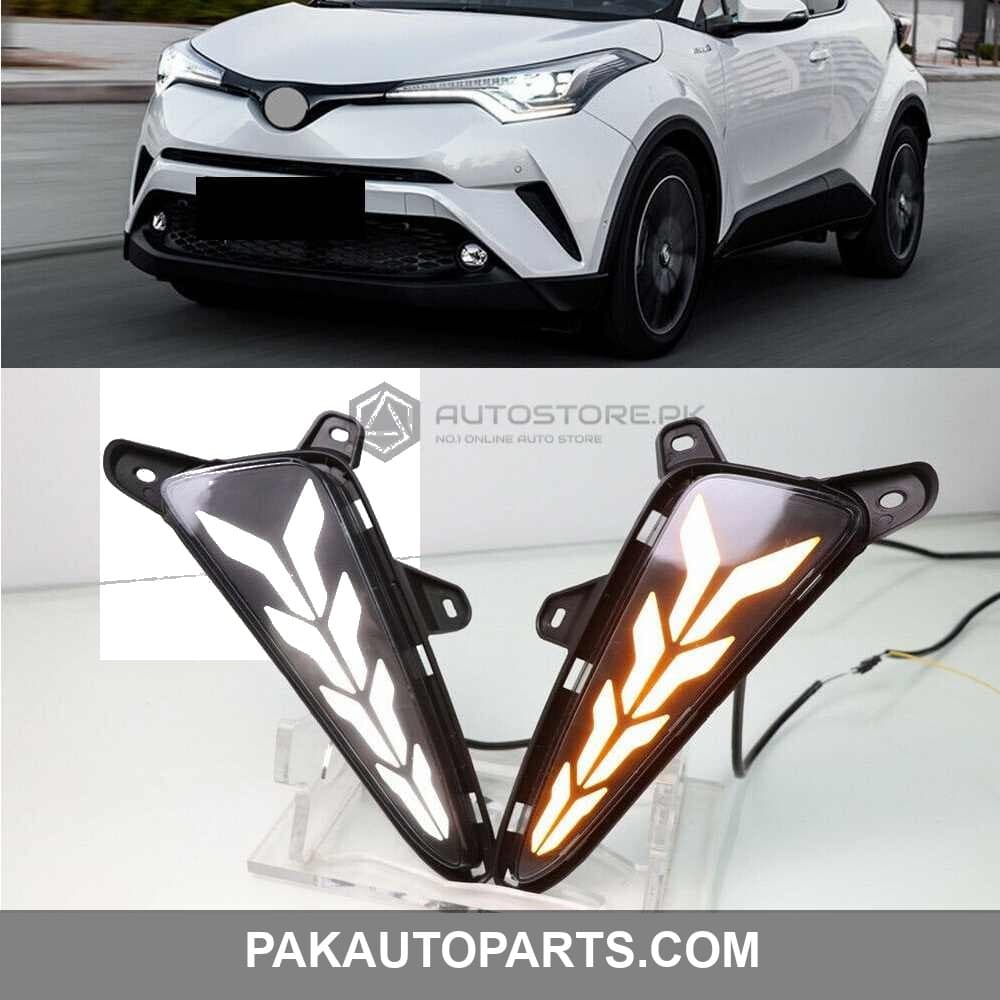 Toyota CHR Front Bumper LED DRL Covers 2017-2019