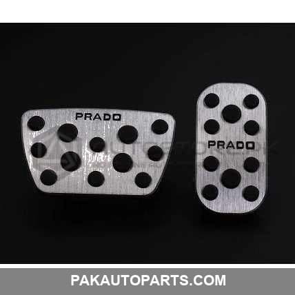 Toyota Prado Pedal Cover Chrome Black 2009-2020
