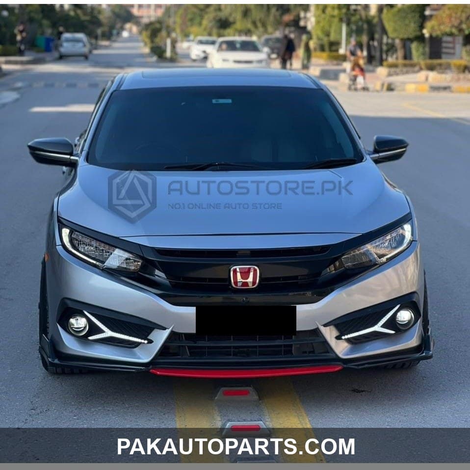 Honda Civic Fog Lamps Sword Style DRL Cover 2016-2021