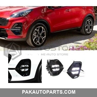 Kia Sportage Led Drls Fog Lamp Cover 2019-2021