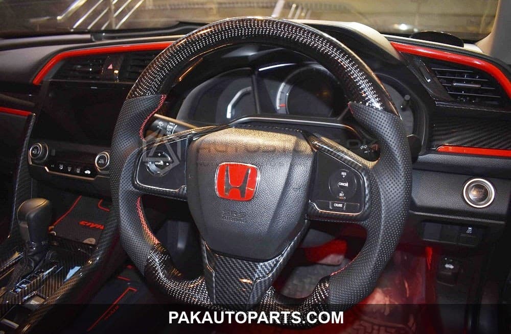 Honda Civic Carbon Fiber Steering Wheel 2016-2021