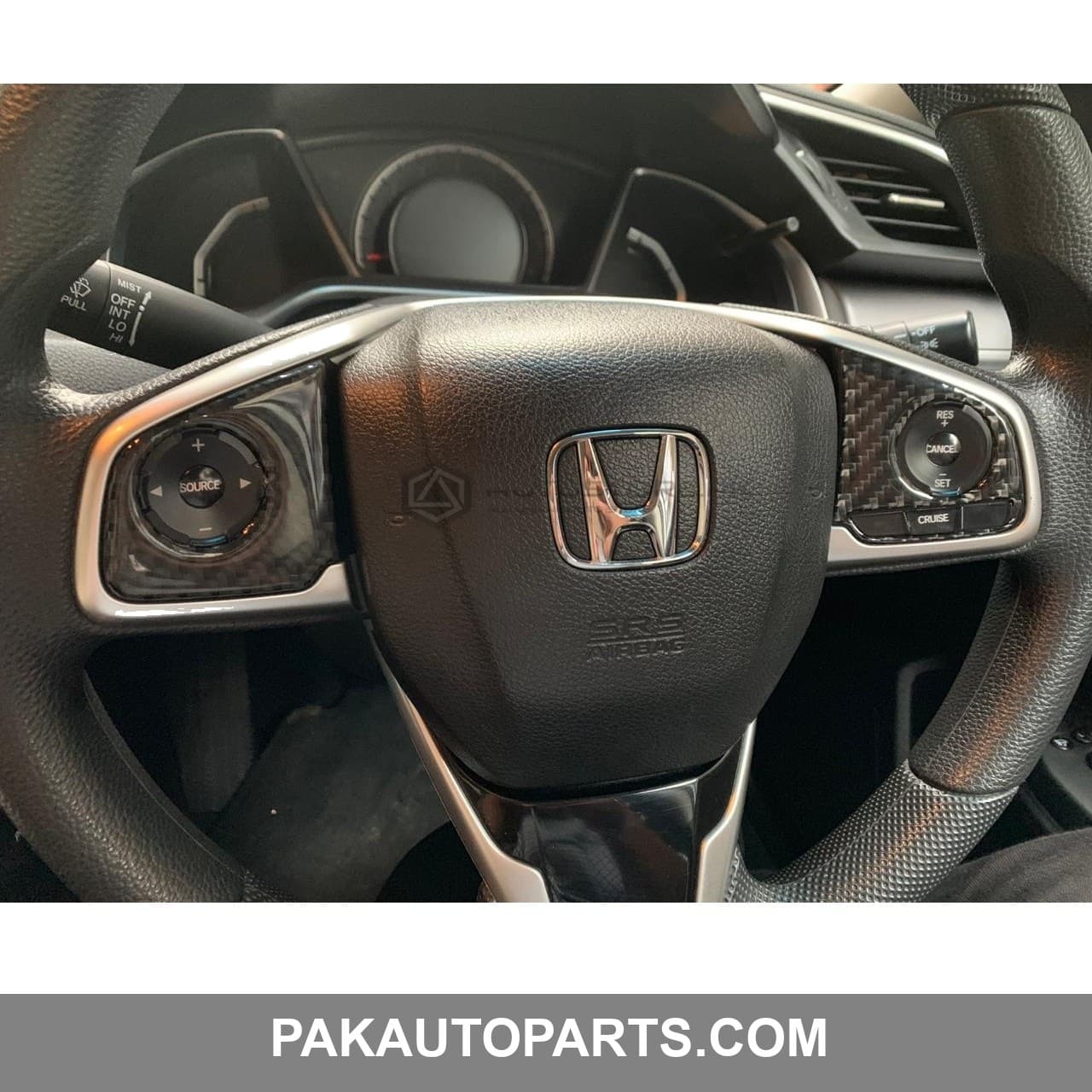 Honda Civic FC Steering Multimedia Carbon Fiber Trim 2016-2021