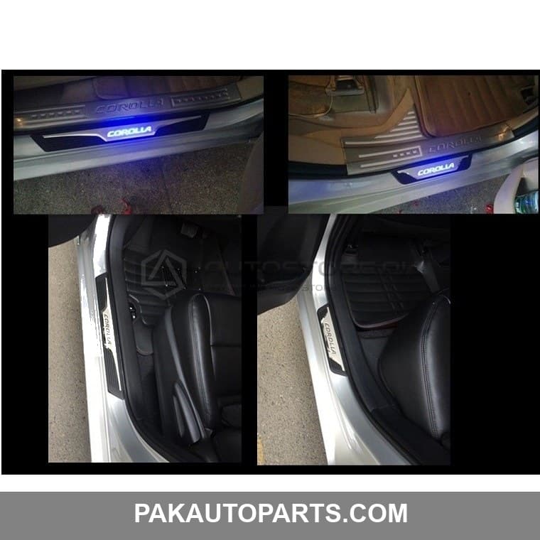Toyota Corolla Black Chrome Sill Plates 2014-2017