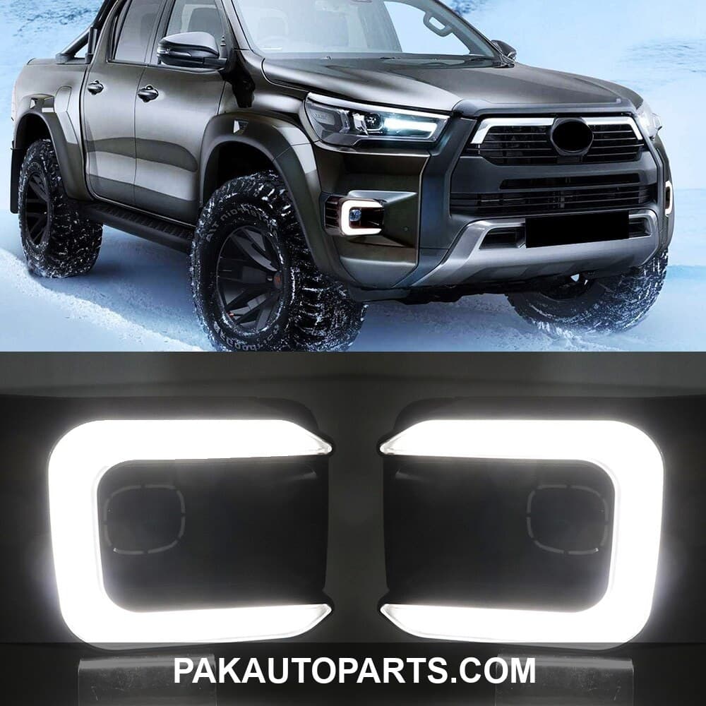 Toyota Hilux Rocco LED DRLs Covers V2 2021-2023