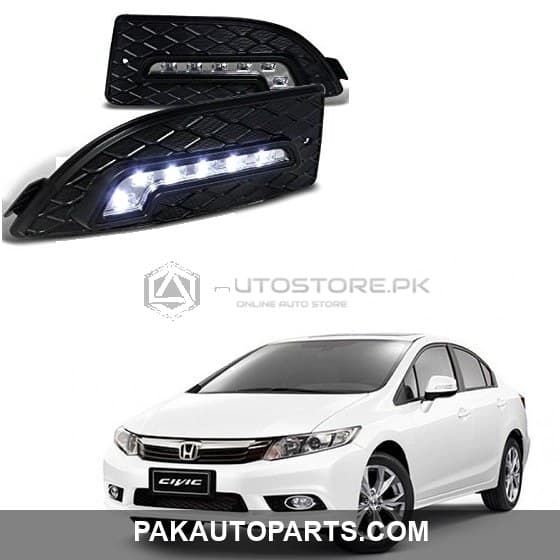 Honda Civic DRL Fog Lamp Cover 2012-2016