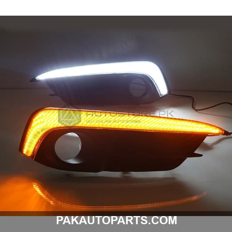 Honda Civic Audi Style Fog Lamp DRL Cover 2016-2021