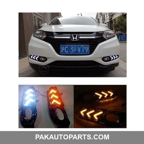 Fog Lamp DRL Dual Covers For Honda Vezel