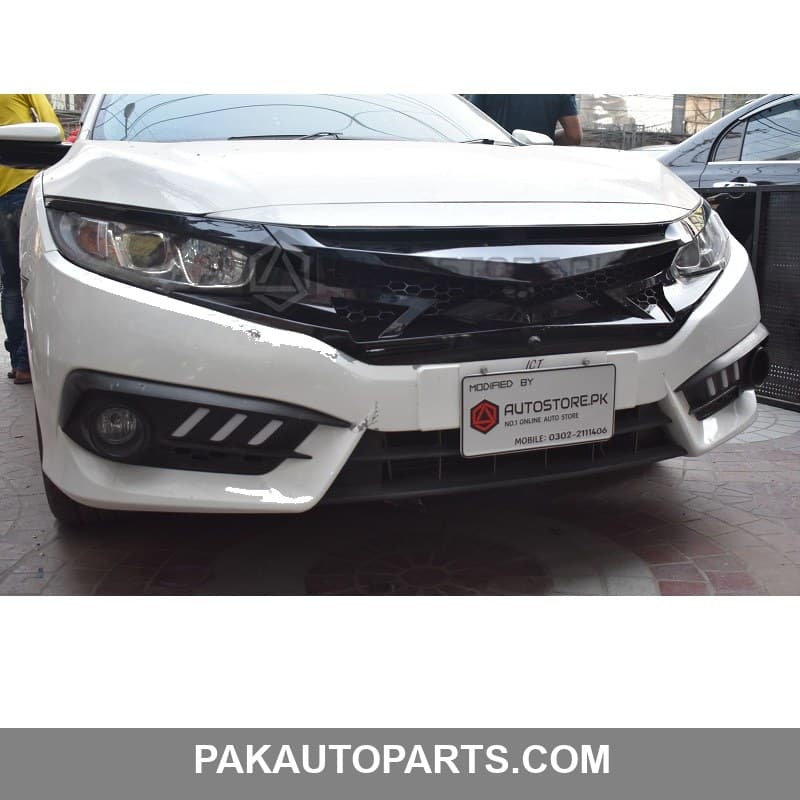 Honda Civic Fog lamp DRL Cover Mustang Style 2016-2021