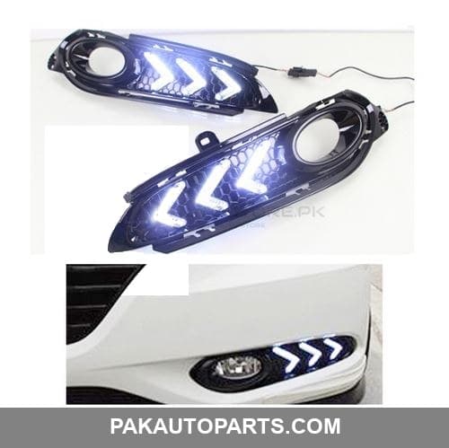 Fog Lamp DRL Covers White Color For Honda Vezel