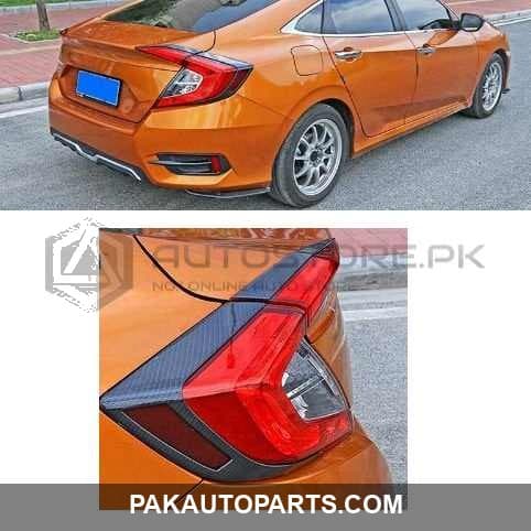 Honda Civic Carbon Fiber Tail Light Trim 2016-2021