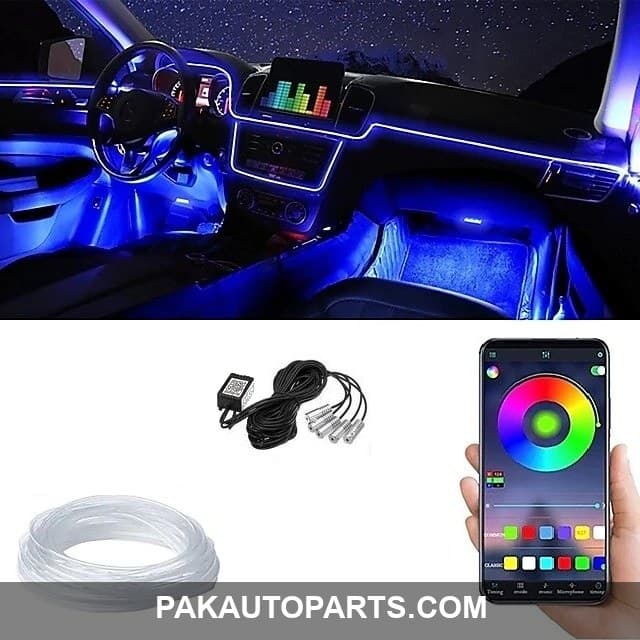 Car Interior LED Bluetooth Control Wire Atmosphere Light