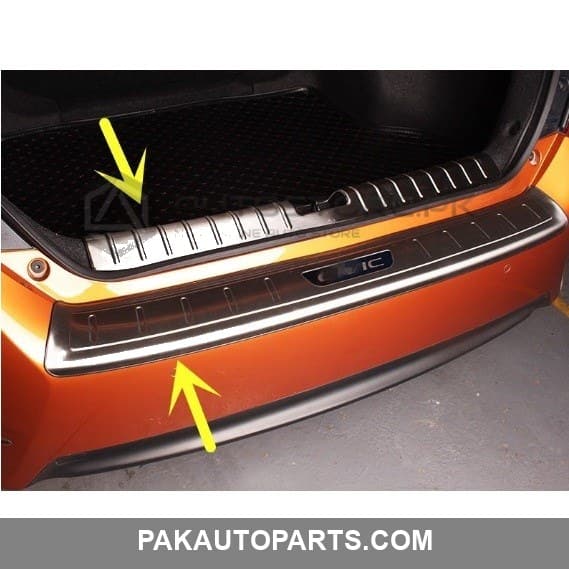 Honda Civic Rear Bumper Protector Chrome 2016-2021