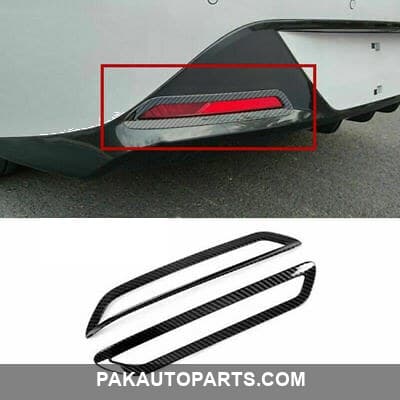Hyundai Sonata Rear Fog Lamps Trims Carbon Fiber 2021-2023