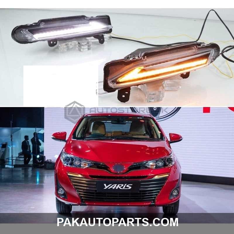 Toyota Yaris Front Bumper Nike Style Sequential DRL Cover 2020-2023