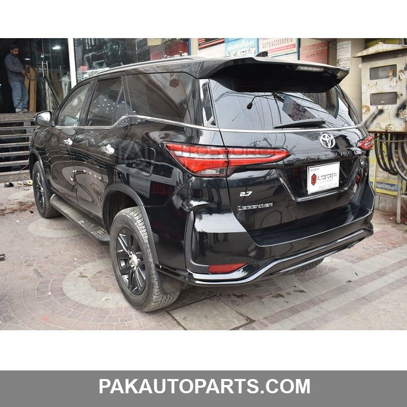 Toyota Fortuner Legender Alphabet Letters Trunk Logo Chrome Edge Black