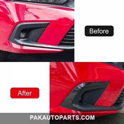 Honda Civic Carbon Fiber Fog Lamp Trim 2022-2023