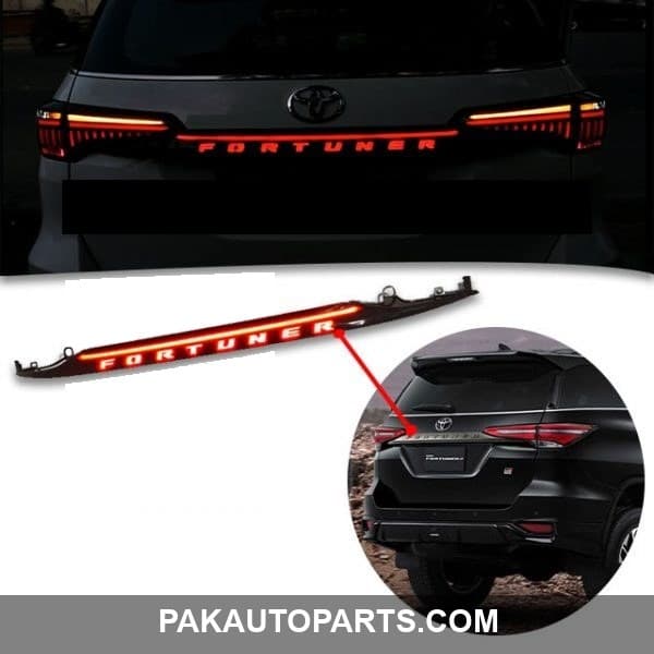 Toyota Fortuner LED Trunk Garnish Light Black 2016-2021