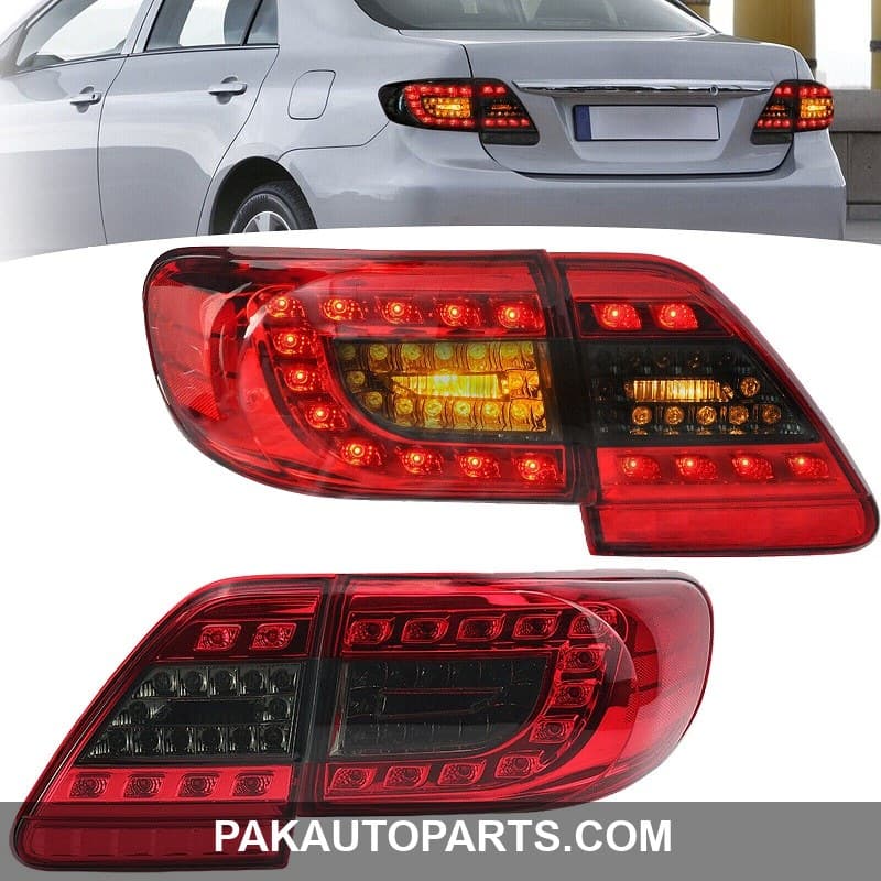 Toyota Corolla Eagle Eyes Red Smoke LED Back Light 2012-2014