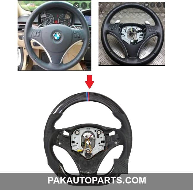 Carbon Fiber Steering For BMW E88 E90 E91 E92 E93