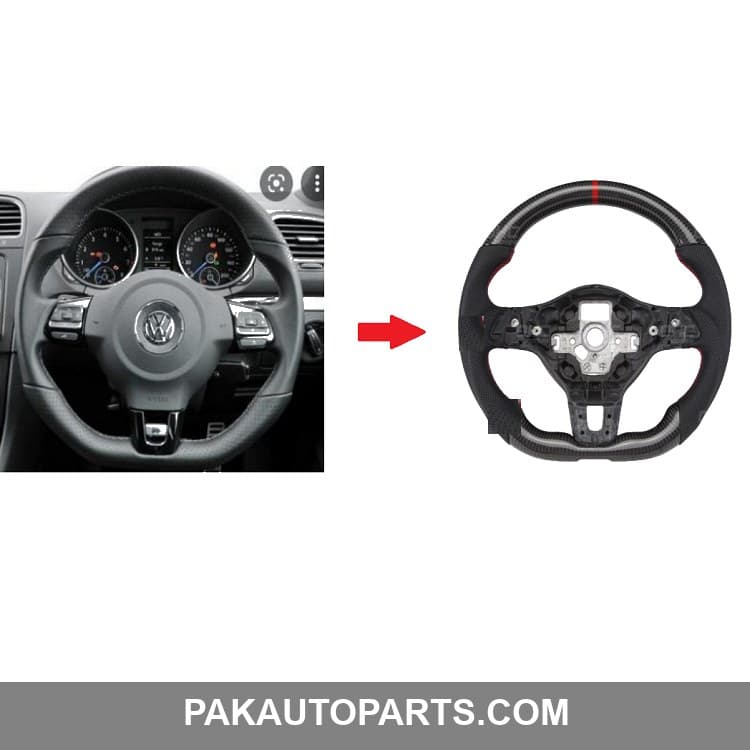 Carbon Fiber Steering For VW MK6 2008-2014