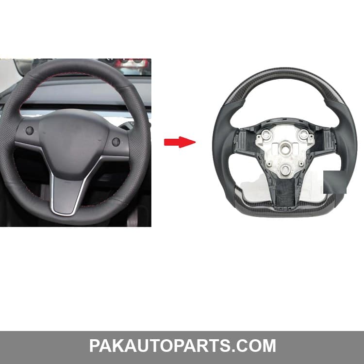 Carbon Fiber Steering For Tesla Model 3 Model Y USA