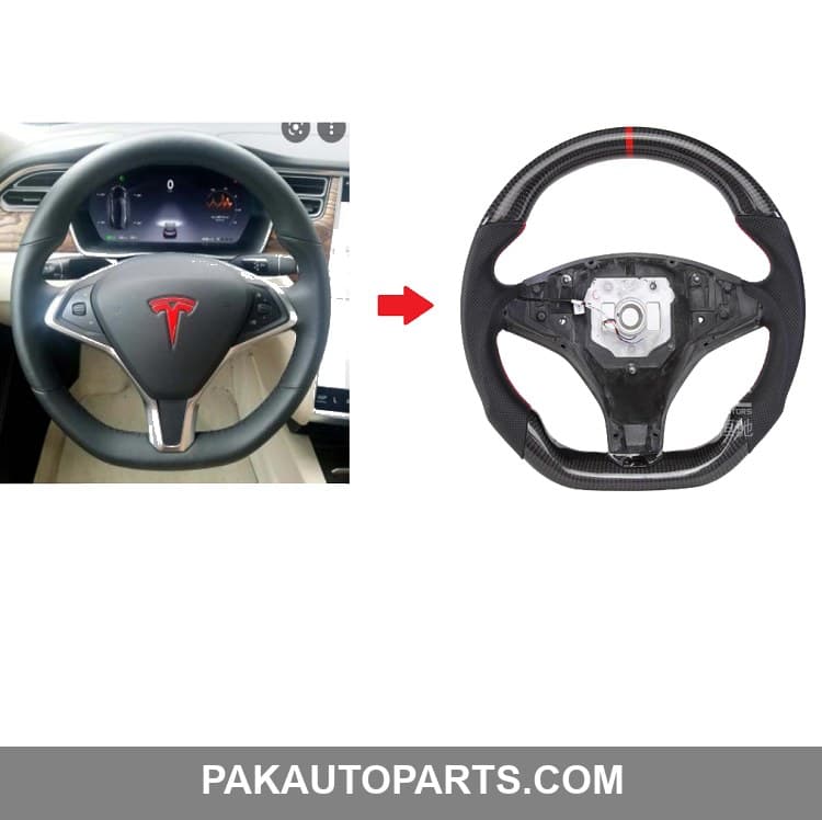 Carbon Fiber Steering For Tesla Model X 2015-2018