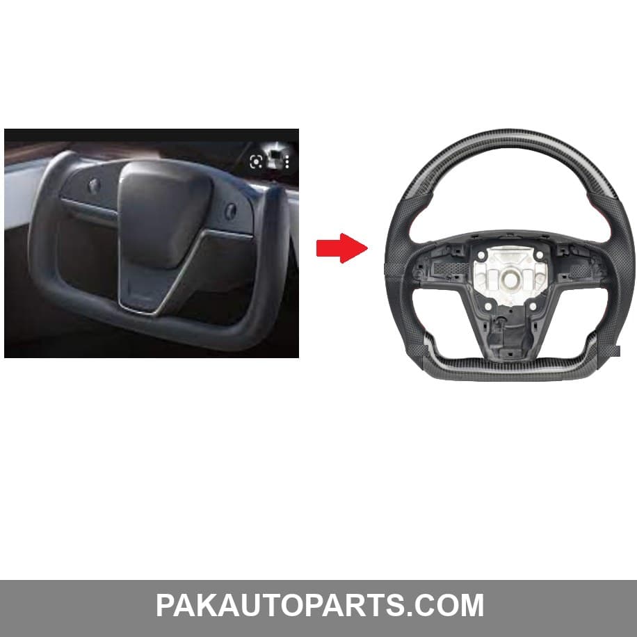 Carbon Fiber Steering For Tesla Model X 2021+