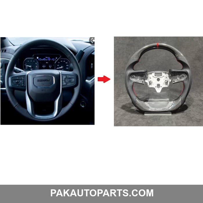 Carbon Fiber Steering For GMC SIERRA 2019+2021